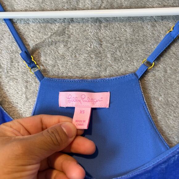 Lilly Pulitzer Dusk Velvet‎ Top Size XS Silk Blend - Picture 3 of 5